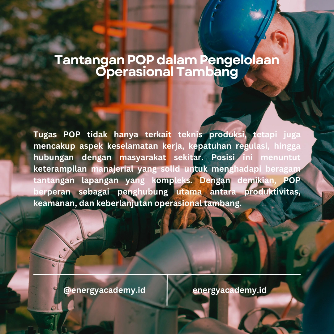 Pengawas Operasional Pertama: Mengelola Sumber Daya Alam di Tambang