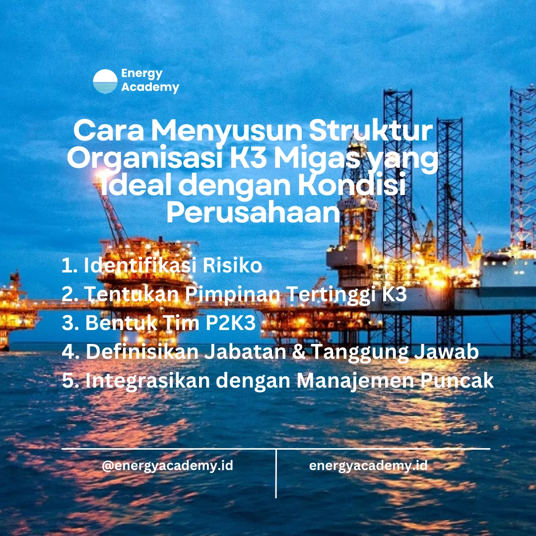 struktur organisasi k3 migas