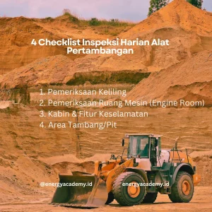 checklist inspeksi harian alat pertambangan