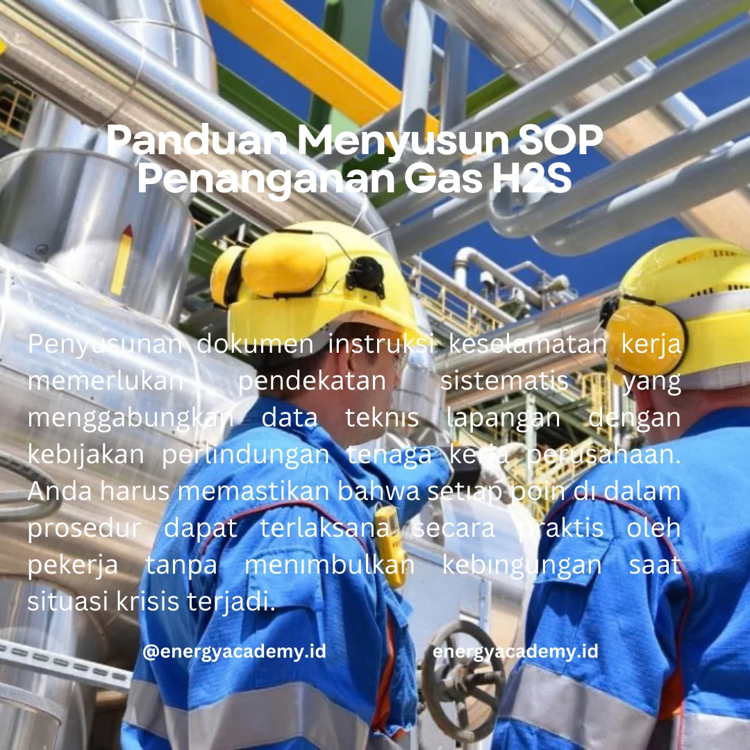 cara menyusun sop penanganan gas h2s