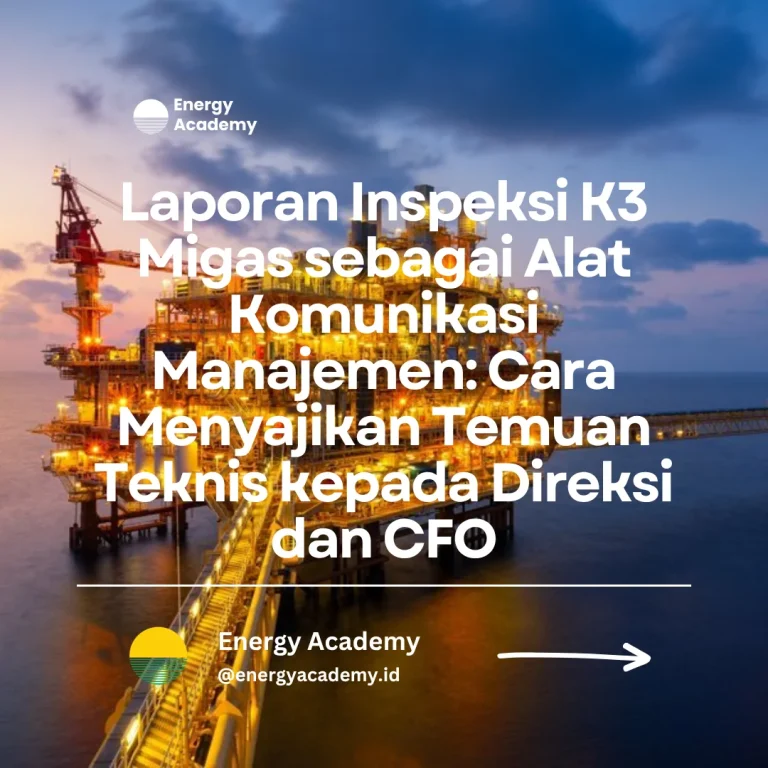 laporan inspeksi K3 migas untuk manajemen